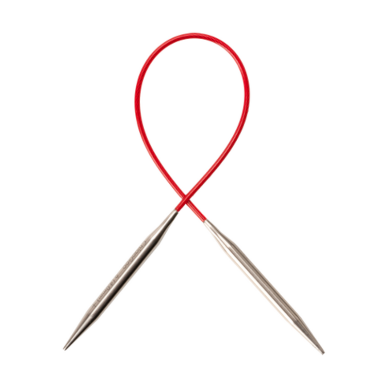 ChiaoGoo Tools Knit Red Lace 40 Stainless Steel Circular Knitting Needles  (Size US 8 - 5 mm), Free Shipping at Yarn Canada