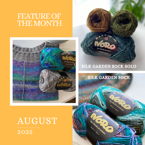 August Yarn of the Month: Noro Silk Garden Sock and Sock Solo
