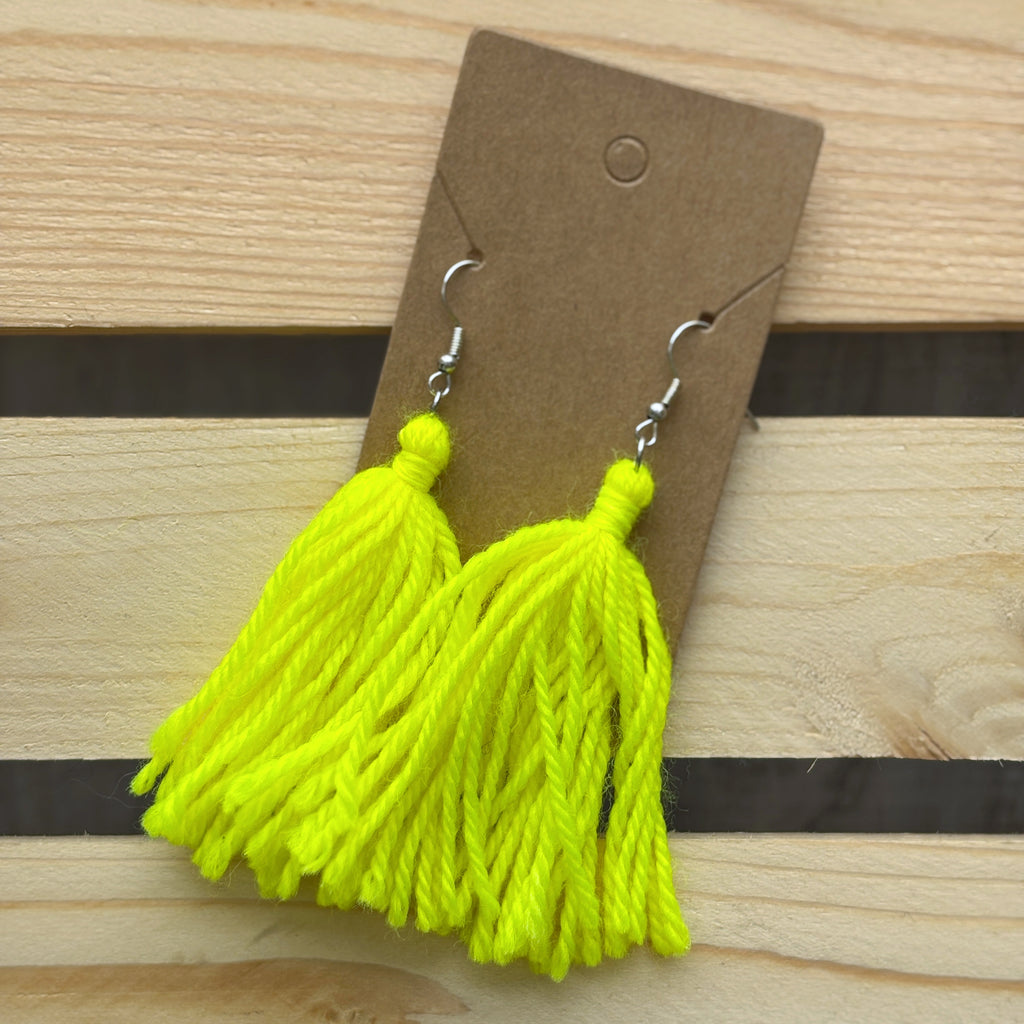 Fibres Of My Being: Tassel Earrings – A Touch of Yarn Love