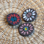 Mud Buttons: Vivid Garden Handpainted Artisan Buttons