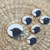 Mud Buttons: Porcelain Birdie Buttons