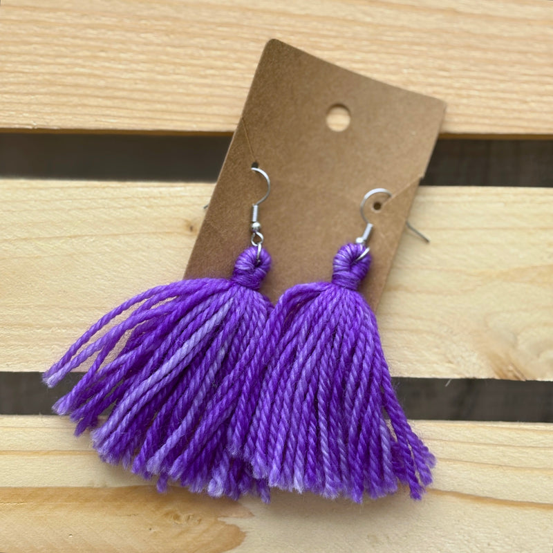 Fibres Of My Being: Tassel Earrings – A Touch of Yarn Love