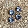 Mud Buttons: Black Skull Buttons