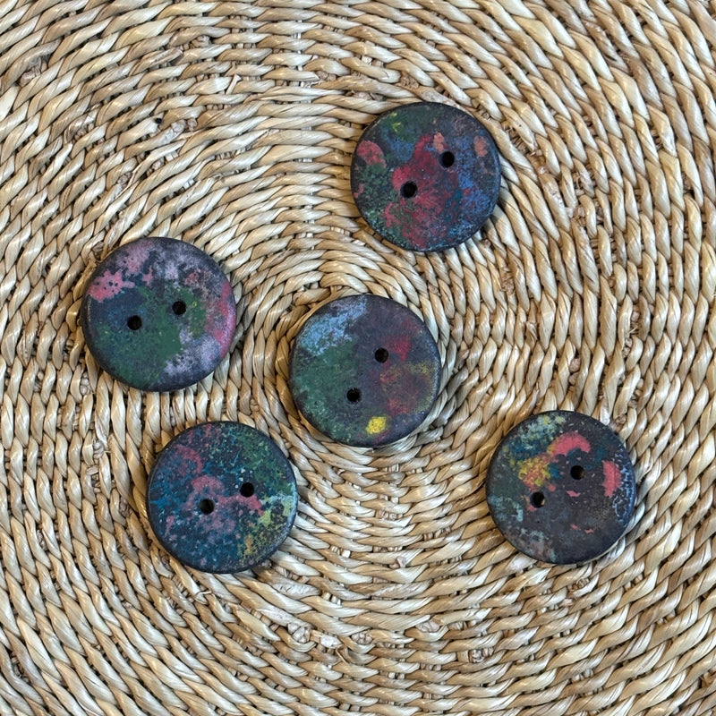 Mud Buttons: Handpainted Artisan Buttons