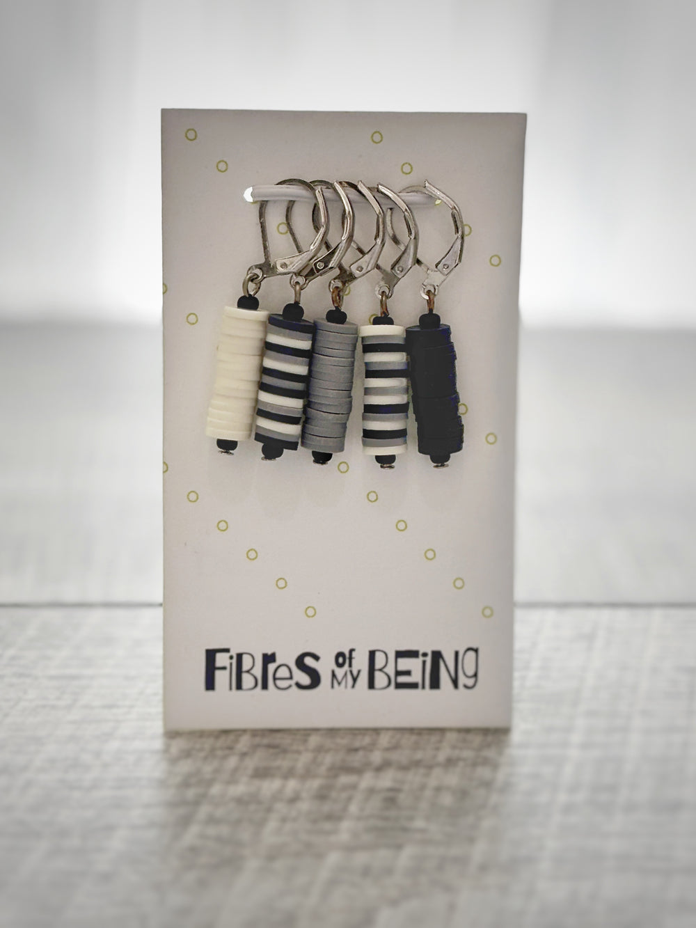 Black & White Stitch Markers
