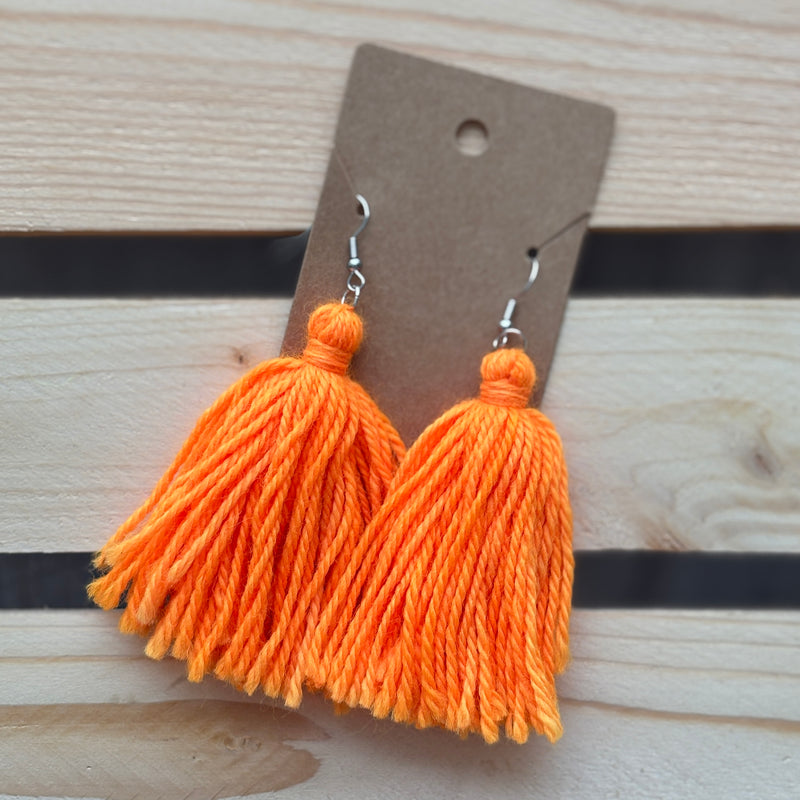 Fibres Of My Being: Tassel Earrings – A Touch of Yarn Love