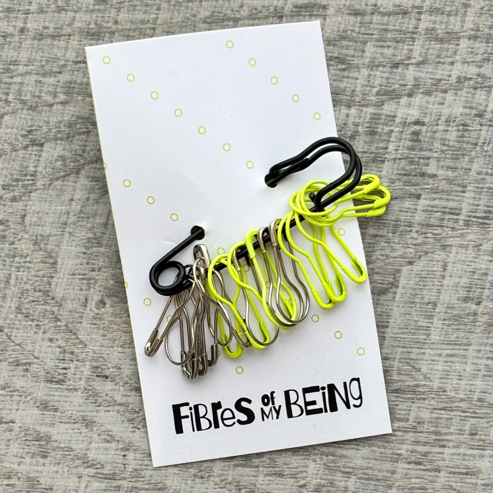 Green & Silver Bulb Stitch Markers