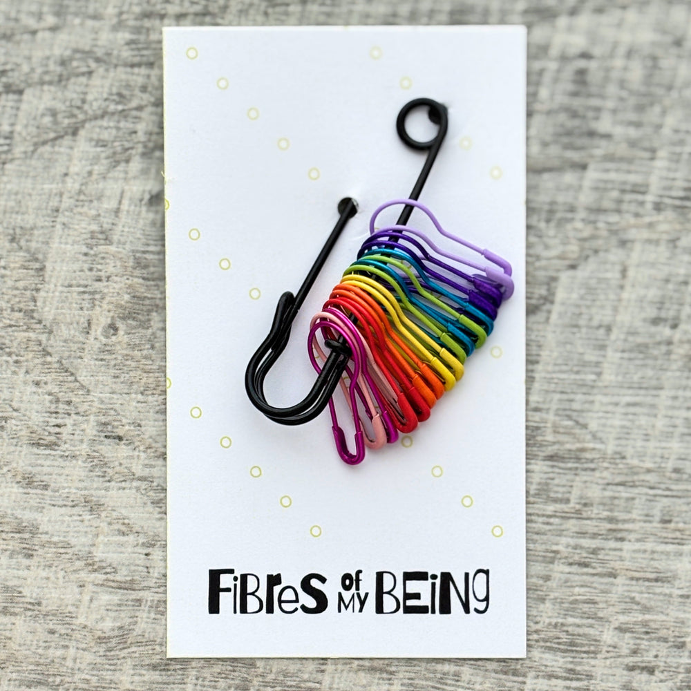 Rainbow Bulb Stitch Markers