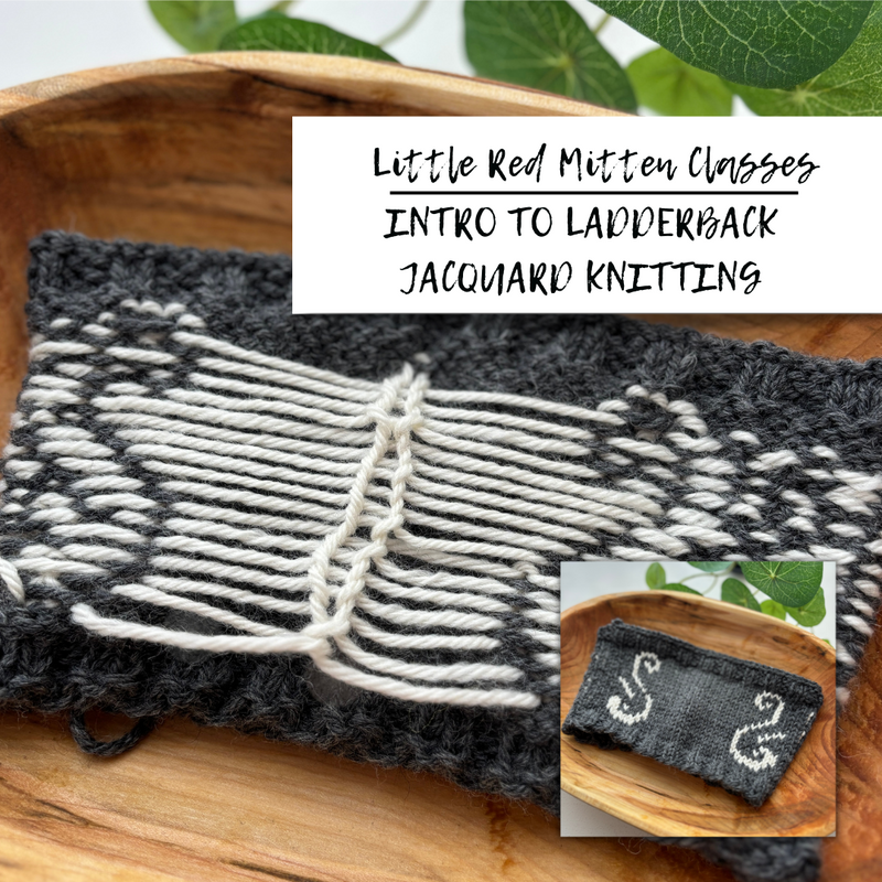 Ladder Back Pattern Intro to Ladderback Jacquard Knitting – Little Red Mitten