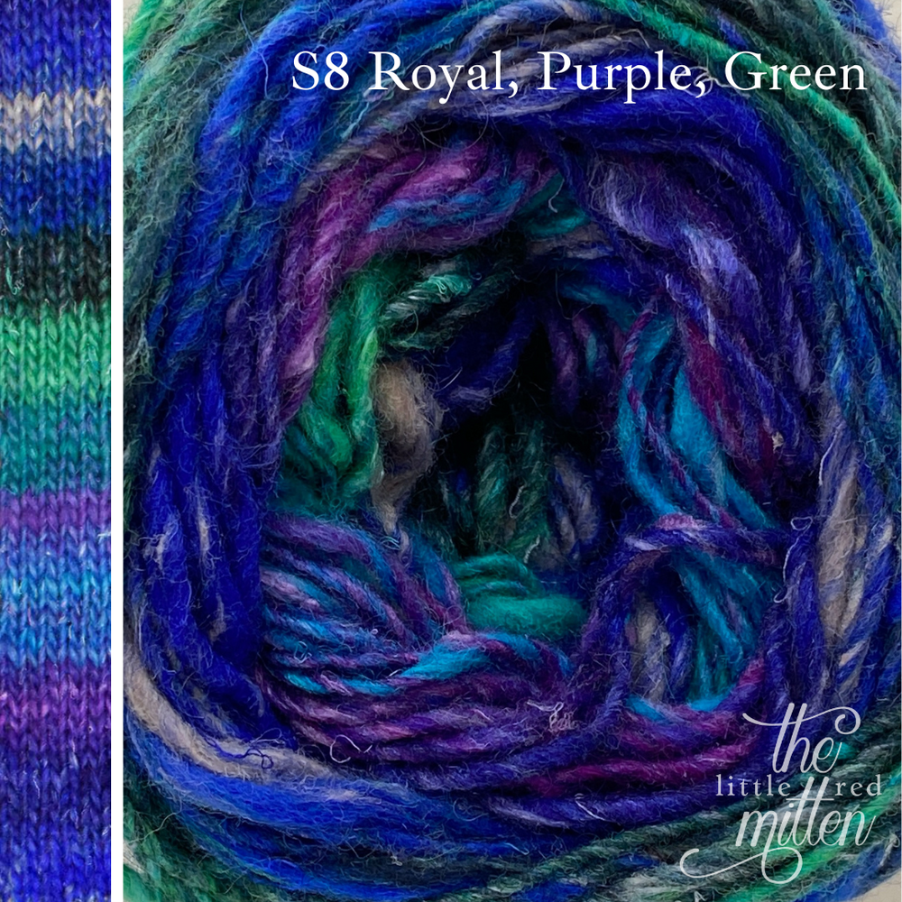 S8 Royal, Purple, Green