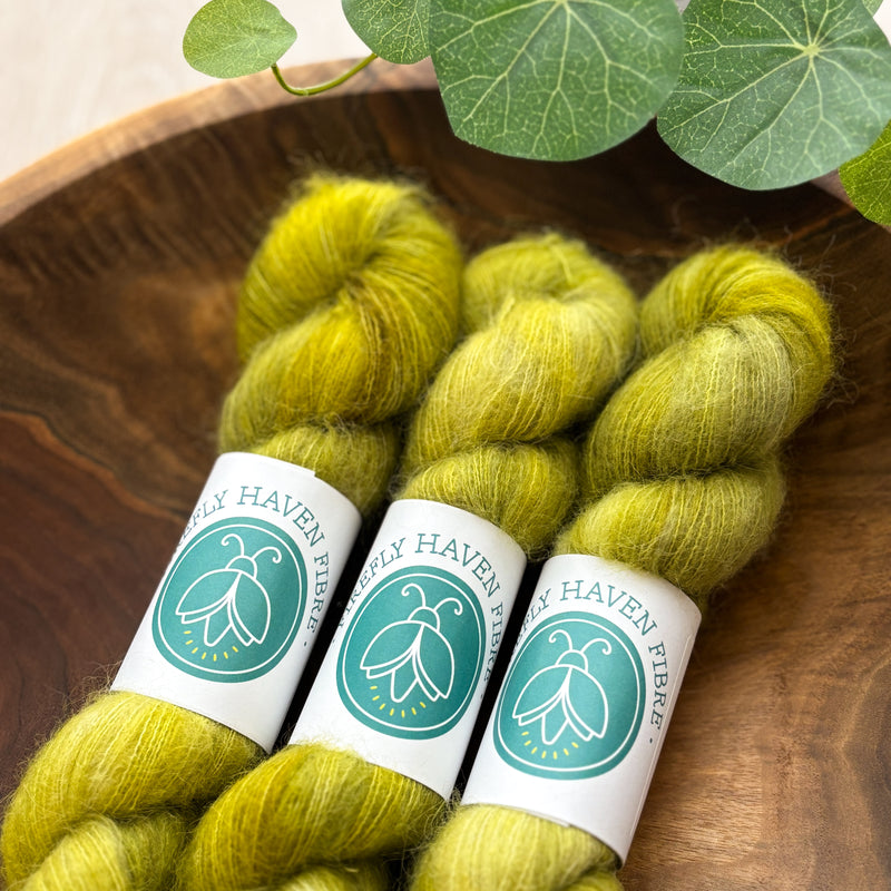 Firefly Haven Fibre: Harriet Suri Alpaca Silk Lace