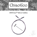 ChiaoGoo SWIV360™ Silver Cables