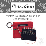 ChiaoGoo TWIST™ Red Shorties™ Set - 2" & 3" (5cm & 8cm) Tips [M]