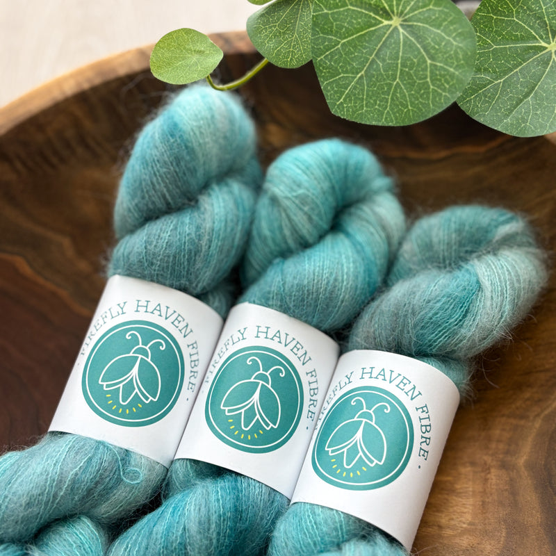Firefly Haven Fibre: Harriet Suri Alpaca Silk Lace