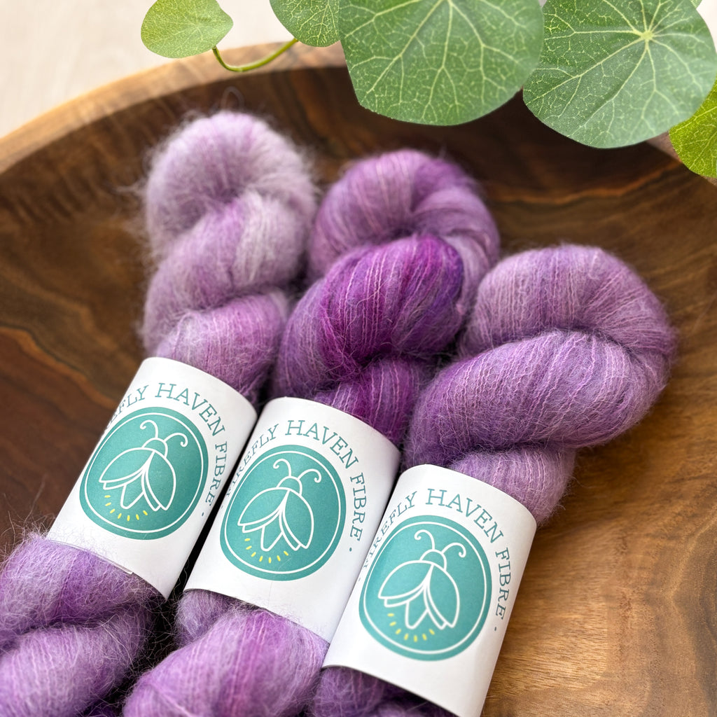 Firefly Haven Fibre: Harriet Suri Alpaca Silk Lace