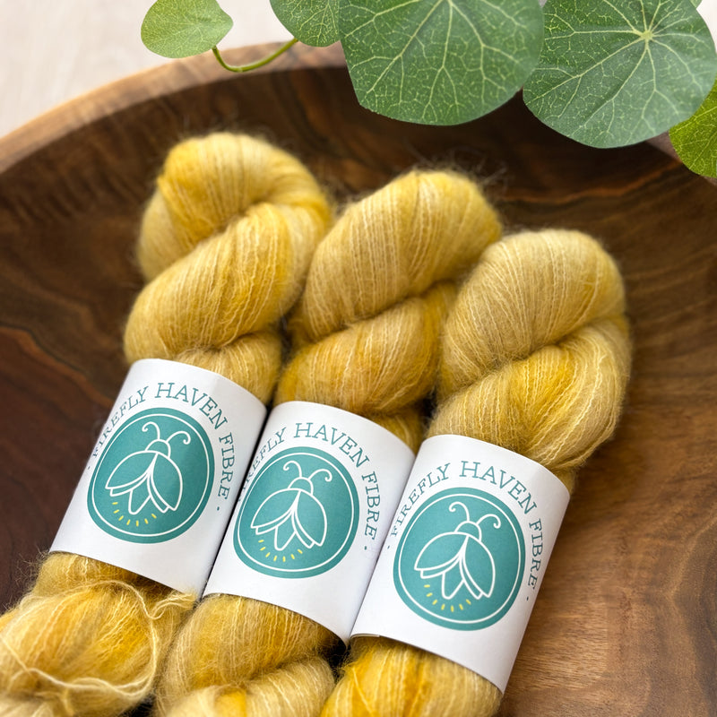 Firefly Haven Fibre: Harriet Suri Alpaca Silk Lace