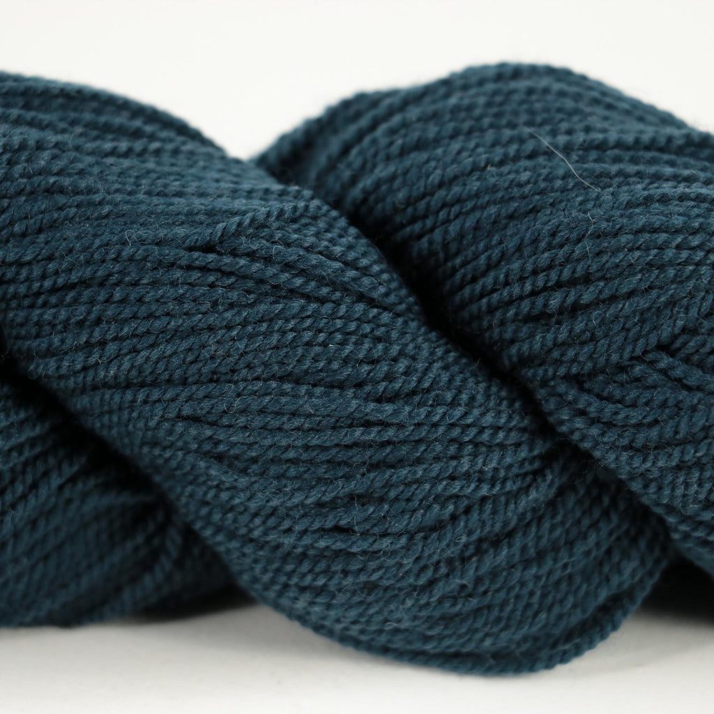 deep blue yarn swatch