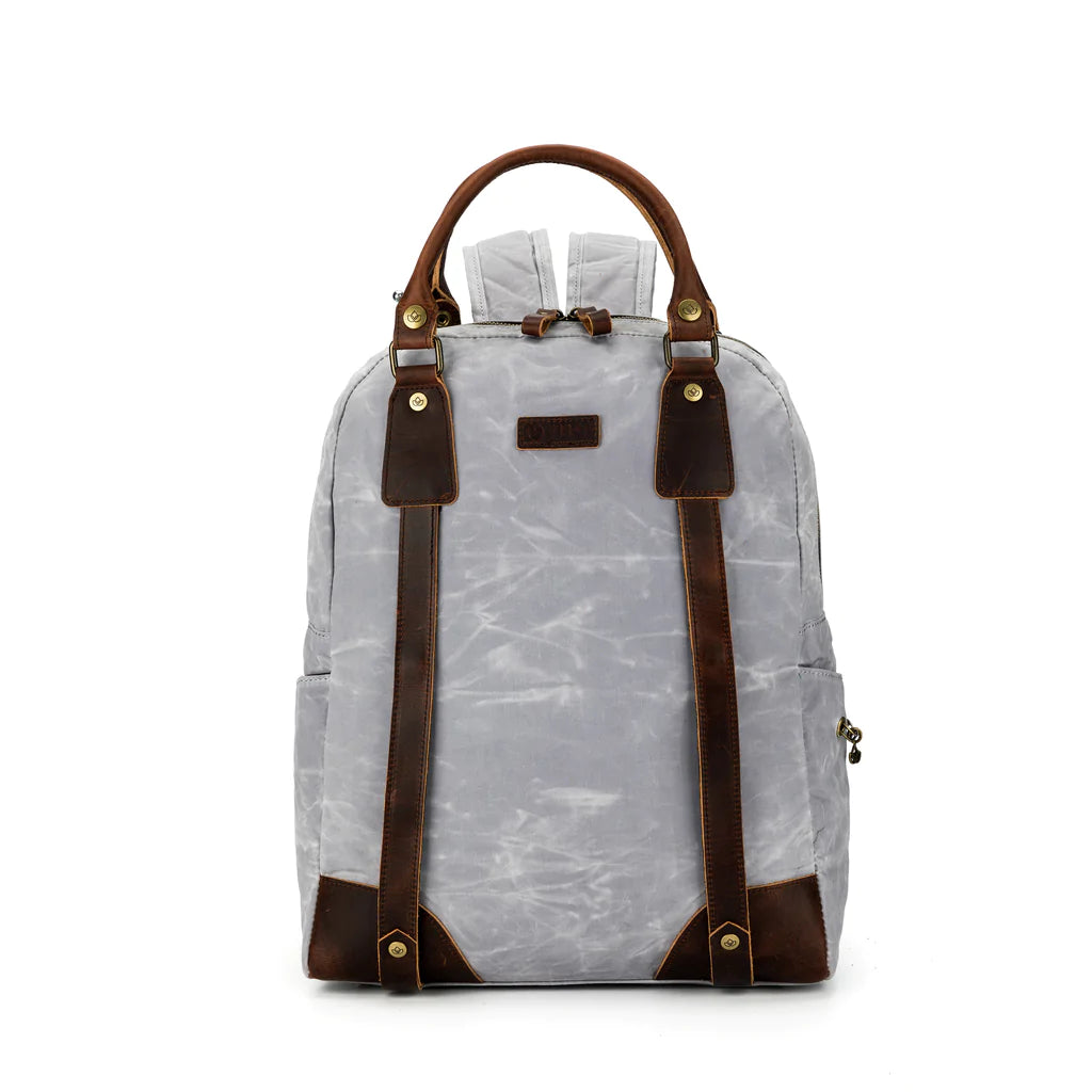 Designer top canvas backpack