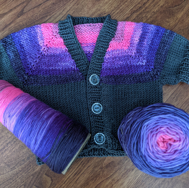 Self-Striping Worsted Sweater Yoke Kits