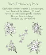 Knitted Bliss  - Stick & Stitch Floral Pack