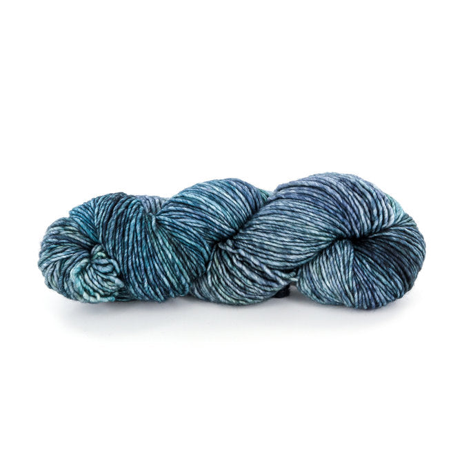 variegated blues skein of yarn