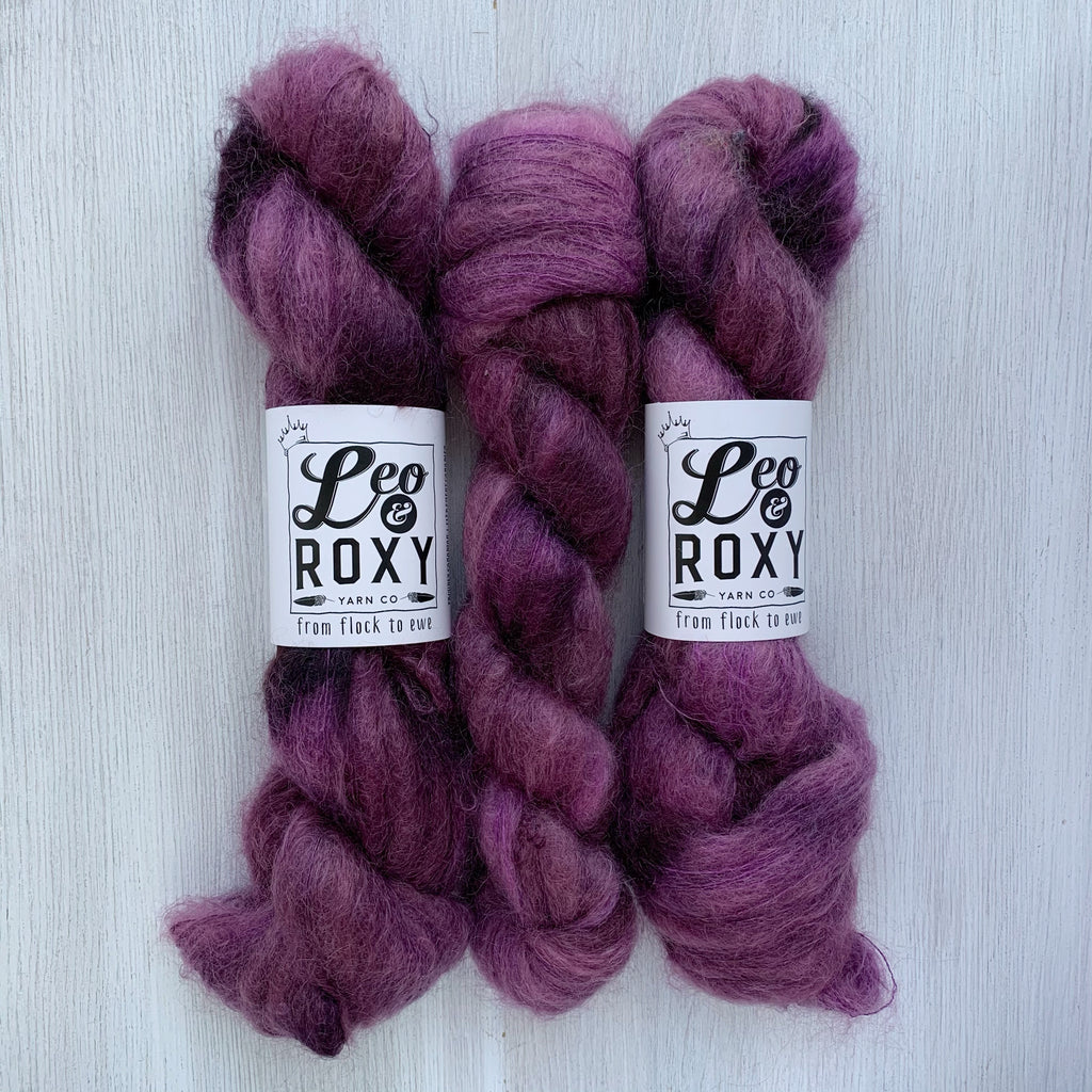 Mohair lace yarn (Spanish line) in 3 colors – Peacock & Peony