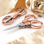 Hemline Rose Gold Folding Scissors