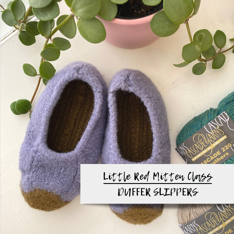 Felted Duffer Slippers with Jane