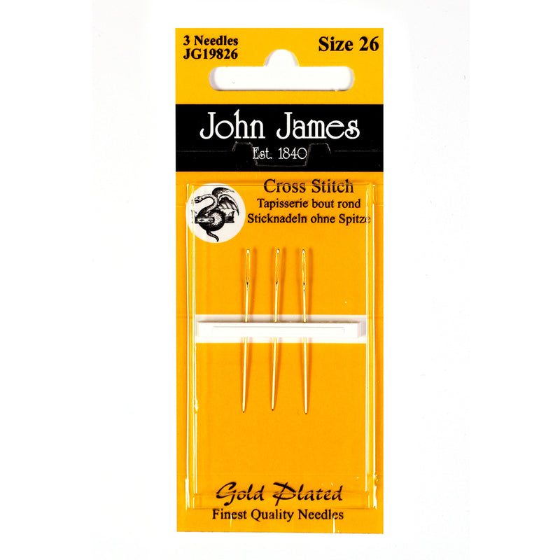 John James Cross Stitch Gold Plated Needles